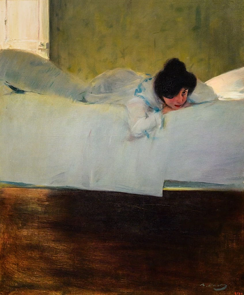 Ramon Casas - Pigrizia, Museo Nazionale d'Arte della Catalogna